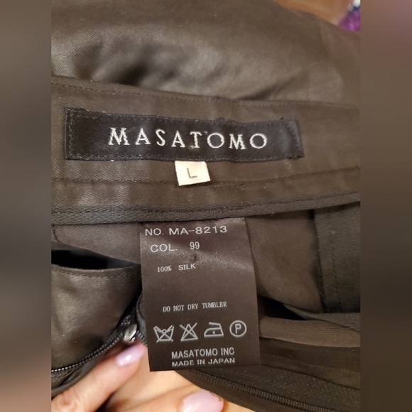 NWT $1990 sz L Masaromo made in Japan silk pants with embroidered dragon - Picture 5 of 6